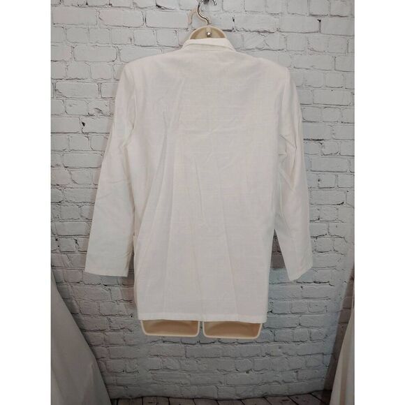 Vivi Paris Vintage Women's PETITE Size 7/8 White Blazer - Picture 4 of 4